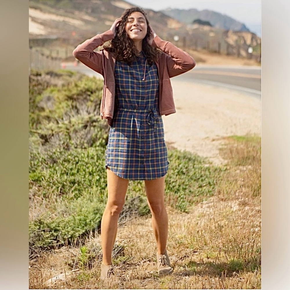 Toad&Co Flannel Shirtdress sz Large